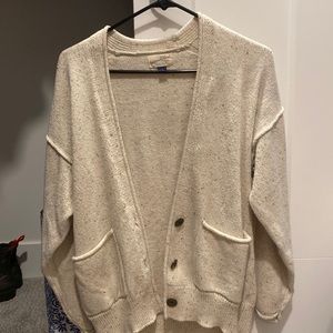 Universal thread cream button up cardigan. Size S.
